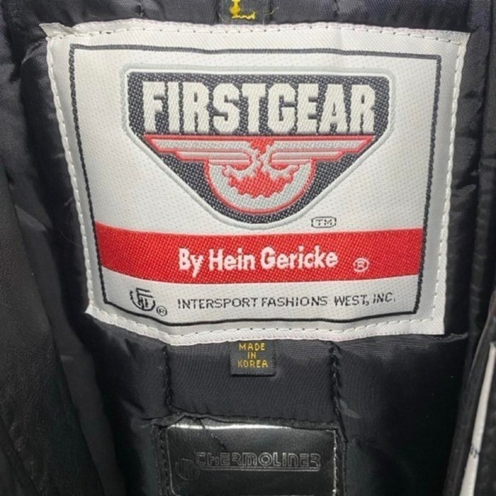 FirstGear by Hein Gericke Learher Motorcycle Jacket Size L - Picture 6 of 8